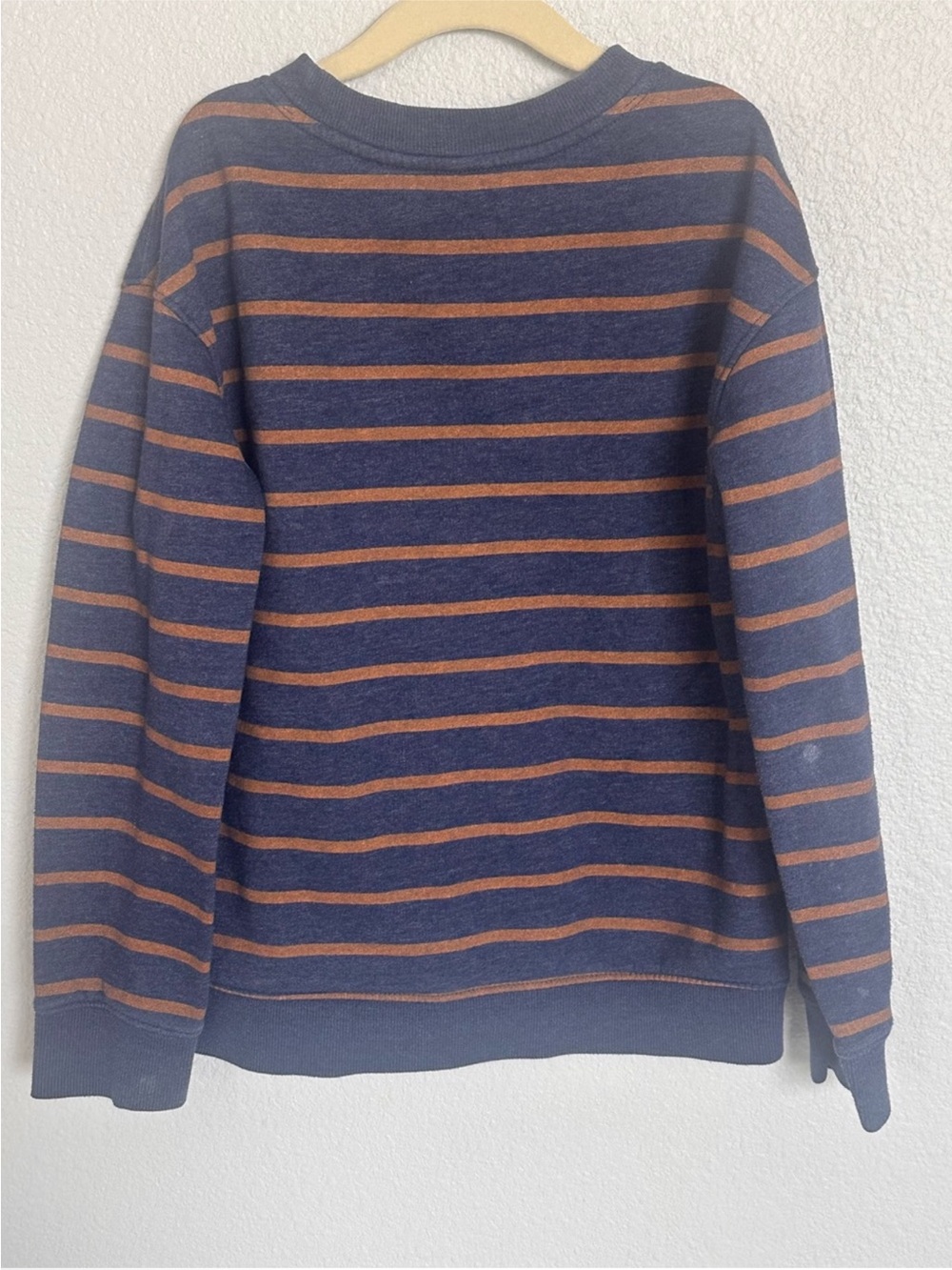 Cat & Jack Fleece Striped Crewneck Sweatshirt